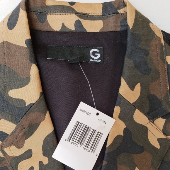 New Men's G by GUESS Tycho Camo Vest - Picture 7 of 8